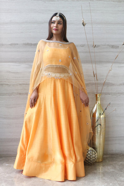 Kamala Lehenga with Cape