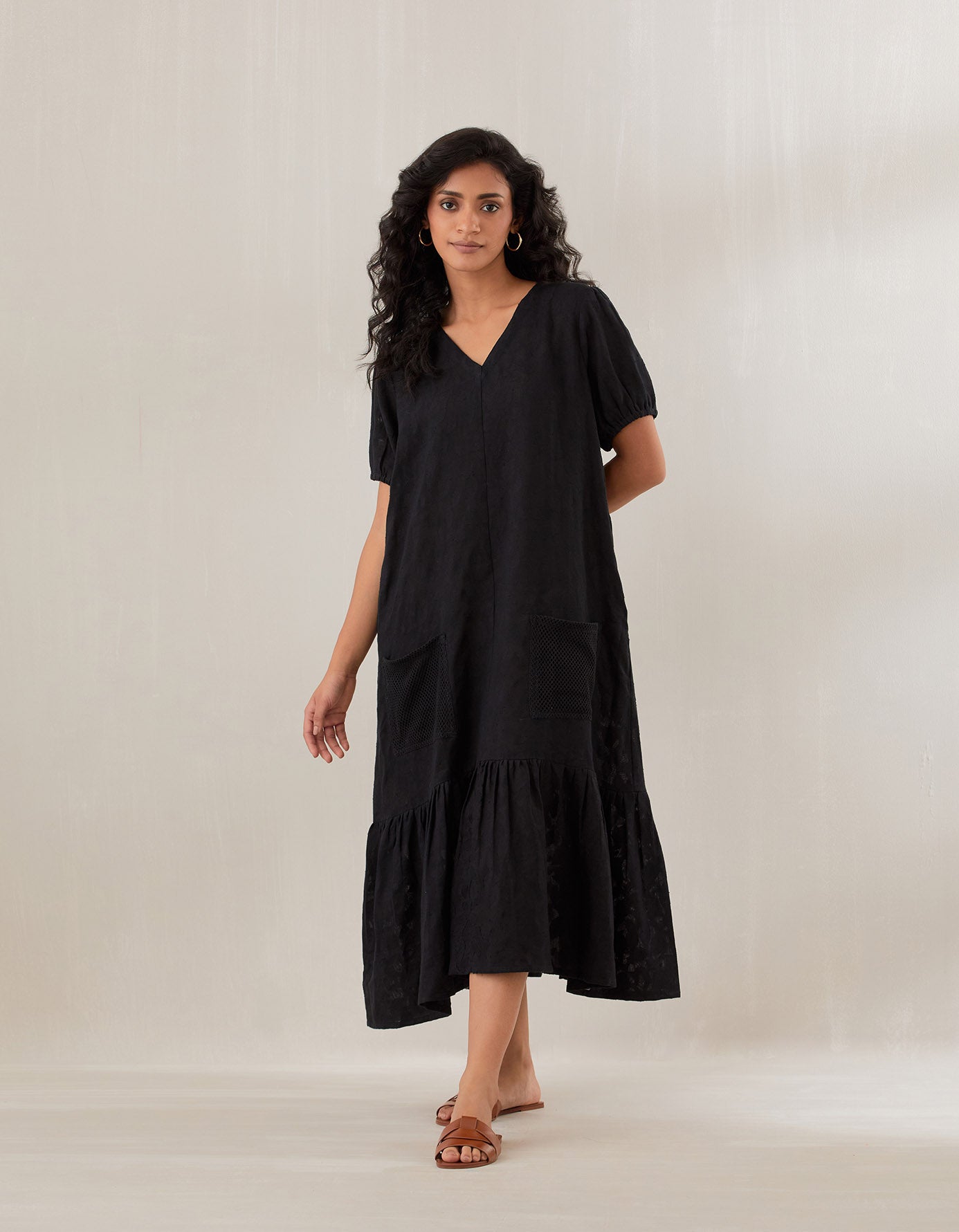 Black jute Dress