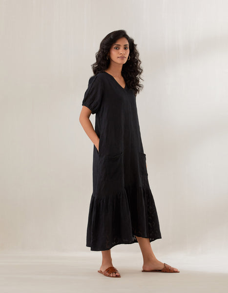 Black jute Dress