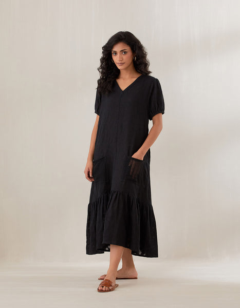 Black jute Dress