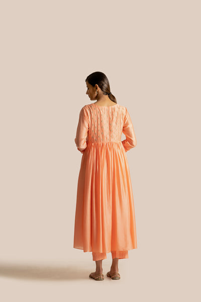 Aiza Orange Kurta Set