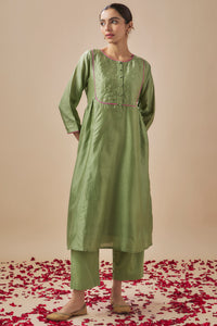 Rama Green Dress and Pant