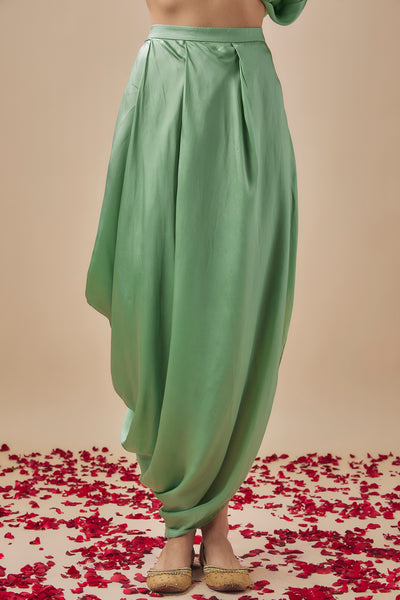 Shri drape skirt with top