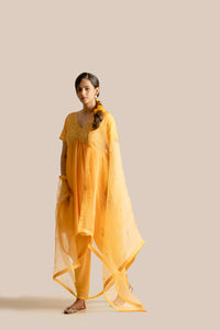 Naira Yellow Kurta and Tulip pant set