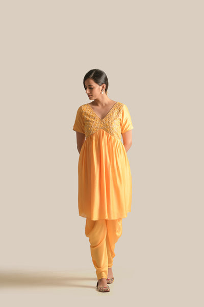 Naira Yellow Kurta and Tulip pant set