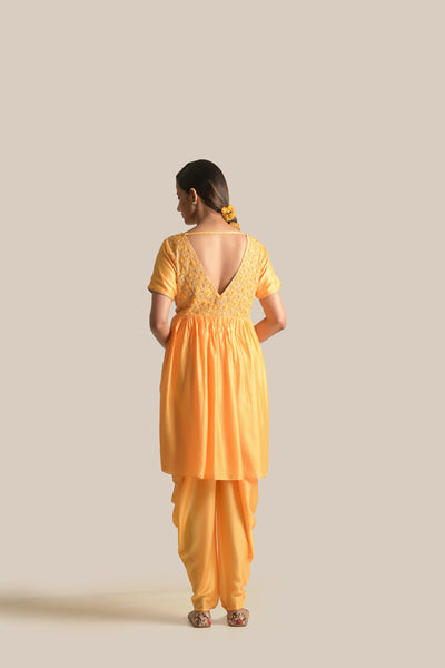 Naira Yellow Kurta and Tulip pant set