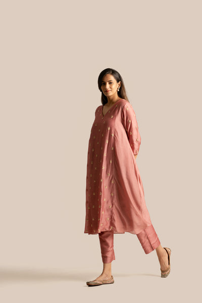 Zoya rust Kurta Set