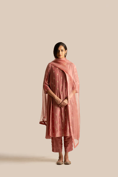 Zoya rust Kurta Set