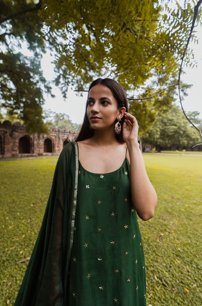 Emerald Green Kurta and Sharara