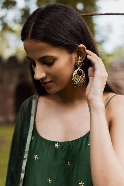 Emerald Green Kurta and Sharara