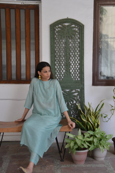 Aqua mist Kurta Set