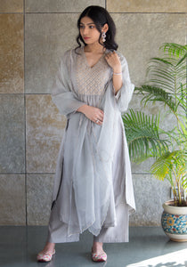 Cloudy Grey kurta set