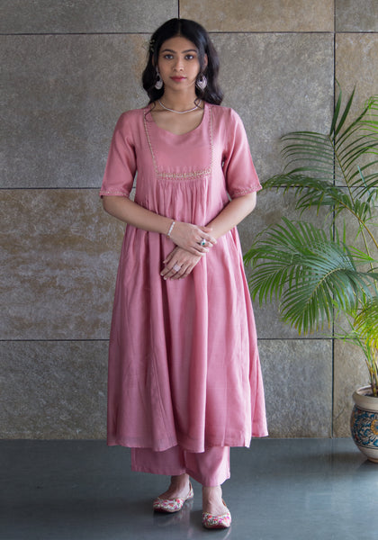 Old Rose Kurta Set