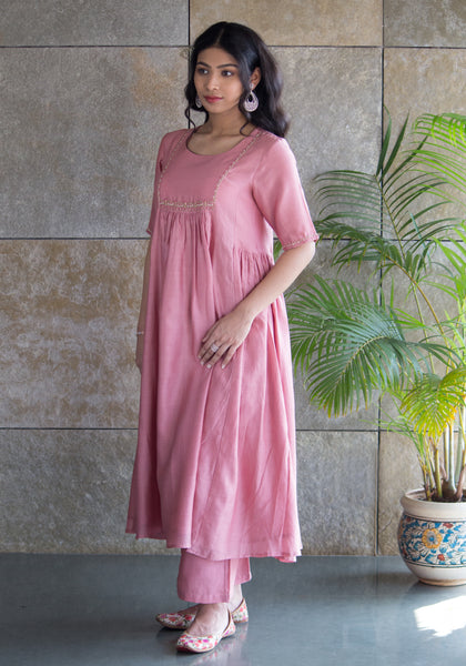 Old Rose Kurta Set