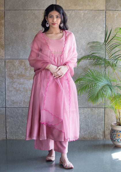 Old Rose Kurta Set