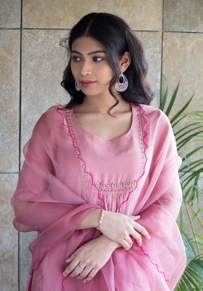 Old Rose Kurta Set