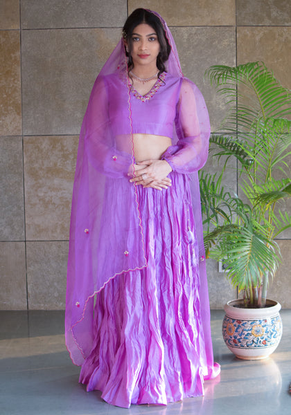 Purple lehenga set