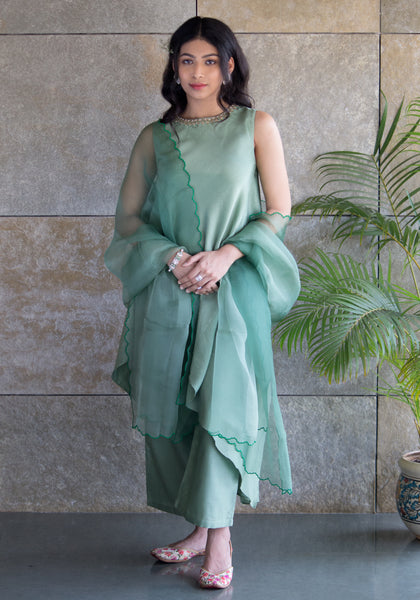 Sage Green Kurta Set